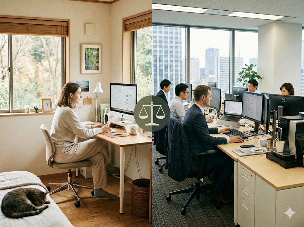 télétravail vs présentiel