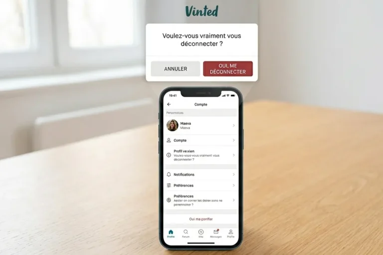 comment se déconnecter de vinted